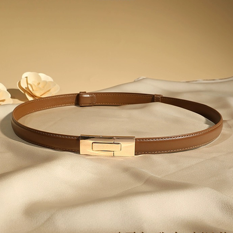 Corset Waist Cinch - ใหม่คุณภาพสูงจริงหนังผู้หญิงเข็มขัดแฟชั่นแบรนด์ 1.8 ซม.ความกว้างเข็มขัดหัวเข็มขัดทองกางเกงยีนส์เสื้อกันหนาวเข็มขัดผู้หญิง