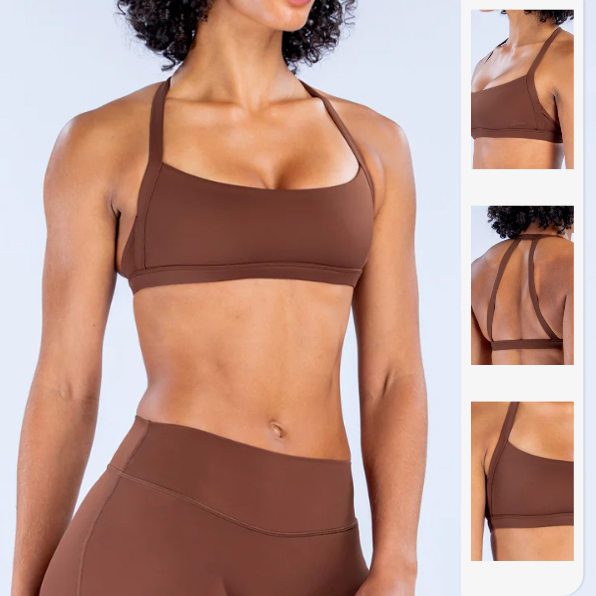 Push Up Bra Padded - สปอร์ตบราโยคะสำหรับผู้หญิง กันกระแทก ยกกระชับ ออกกำลังกาย ฟิตเนส เสื้อกล้ามแบบผูกคอ