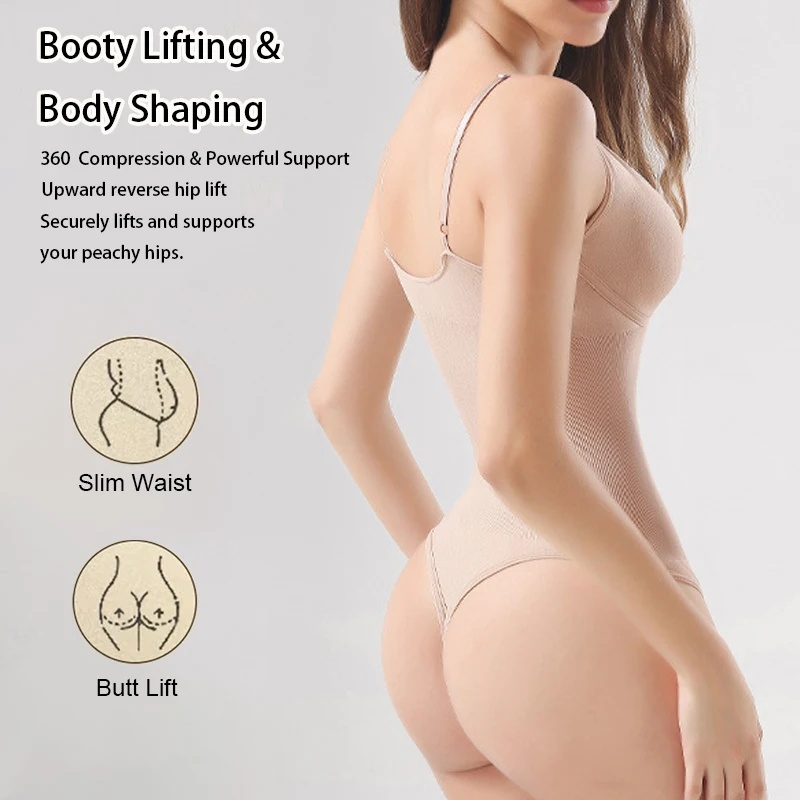 ชุดบอดี้สูทผู้หญิงแบบเปิดหลัง  - Shapewear Bodysuit Firm บทวิจารณ์และราคา